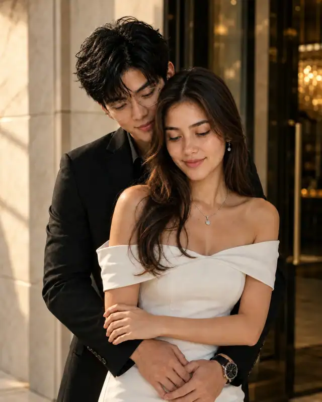 Luxury Korean Couple Portrait Engagement Photoshoot